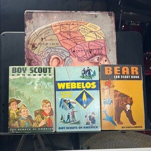 Set of Three Vintage Boy Scout books